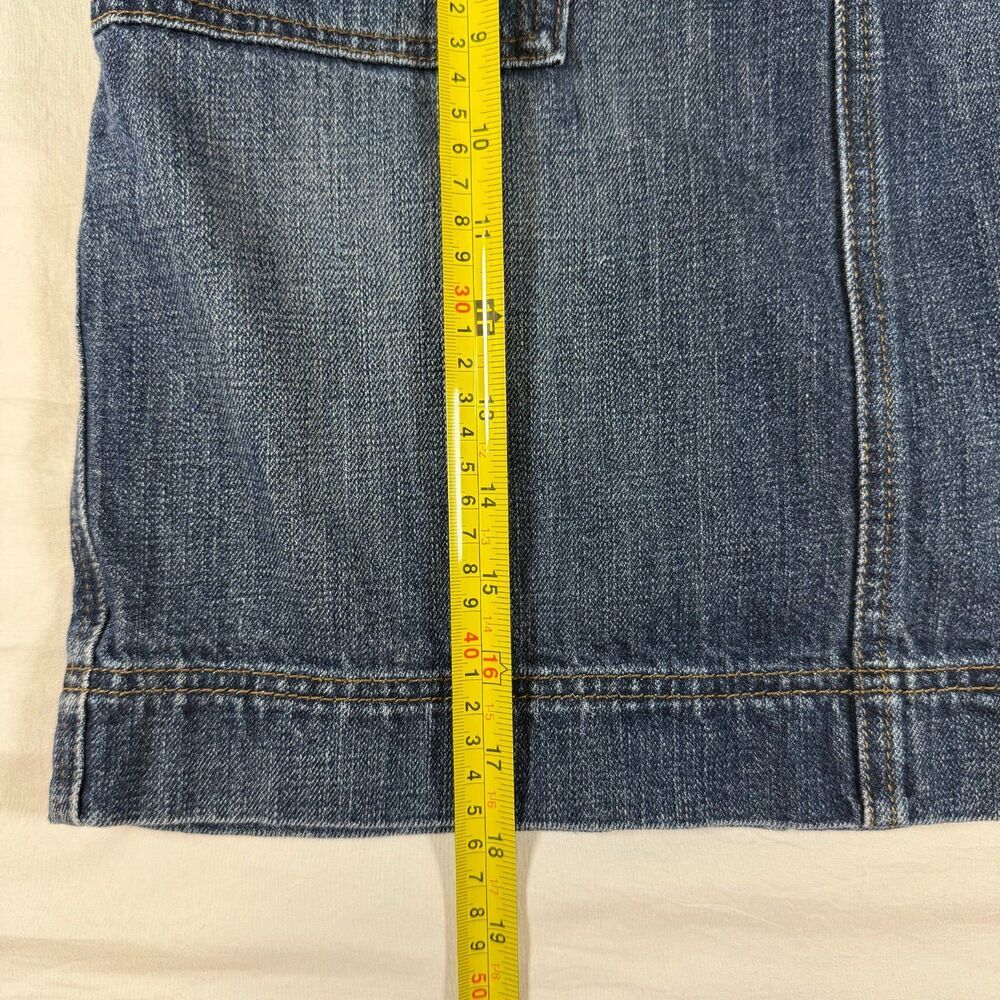 Ann Taylor LOFT Denim Pocket Shift Skirt Women's Size 0 Dark Wash - Picture 5 of 6